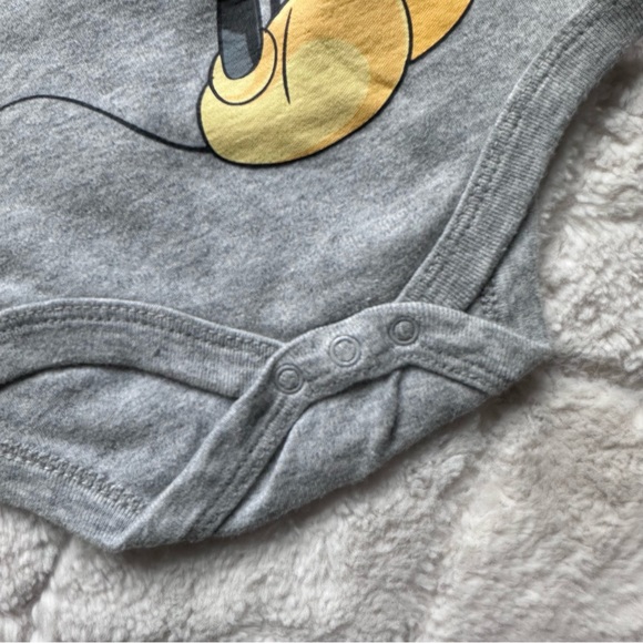 Disney Baby | Grey "Mickey Mouse" Onesie | Size 3-6 Months - Picture 4 of 10